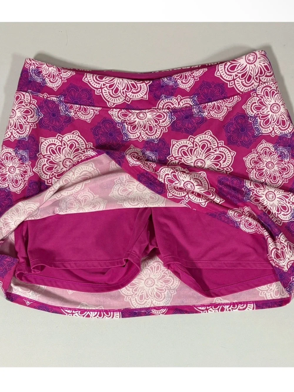 Tranquility Pink Magenta Mandala Boho Bohemian Skirt Skort Bottoms Size S 🩷✨